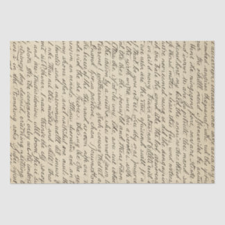 Antique Writing Words Vintage Distressed Tissuepapier