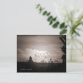Antiqued Mount Rainier Postcard Briefkaart (Staand voorkant)