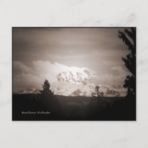Antiqued Mount Rainier Postcard Briefkaart