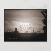 Antiqued Mount Rainier Postcard Briefkaart (Voorkant)