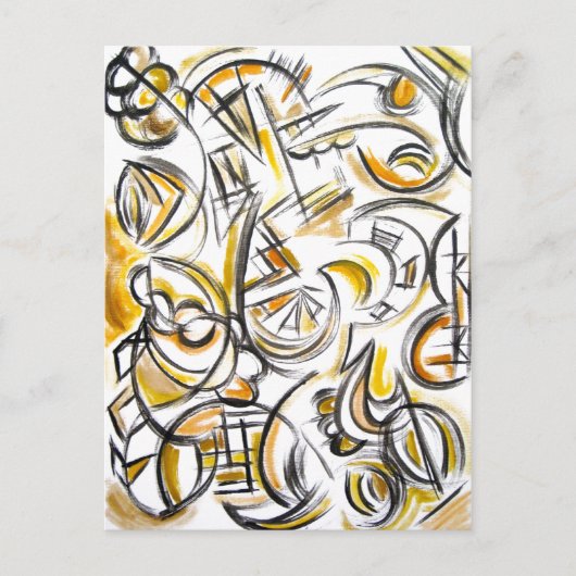 Antiquing - Abstract Art Briefkaart (Voorkant)