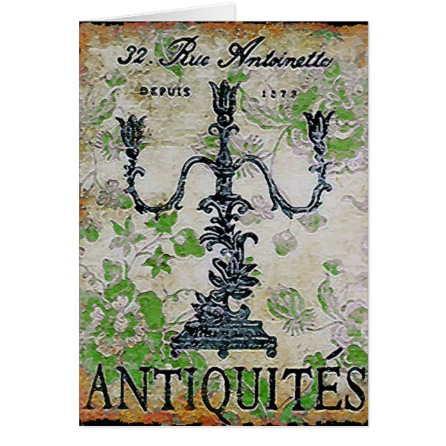 Antiquiteiten ~ Card (Voorkant)