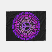 Antiracisme Fascisme leugens Haat Verzet Stemmen S Fleece Deken (Voorkant (Horizontaal))