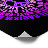 Antiracisme Fascisme leugens Haat Verzet Stemmen S Poster (Hoek)