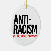 Antiracisme is het absolute minimum keramisch ornament (Rechts)