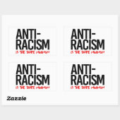 Antiracisme is het absolute minimum rechthoekige sticker (Vel)