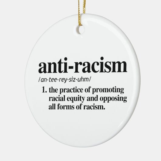 antiracisme keramisch ornament (Links)
