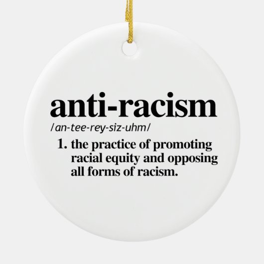 antiracisme keramisch ornament (Achterkant)