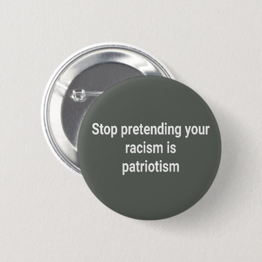 antiracisme ronde button 5,7 cm (Voorkant /achterkant)