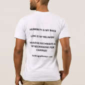 Antiracisme T-shirt voor de volksgezondheid (Achterkant)