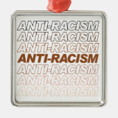antiracismepatroon metalen ornament (Voorkant)