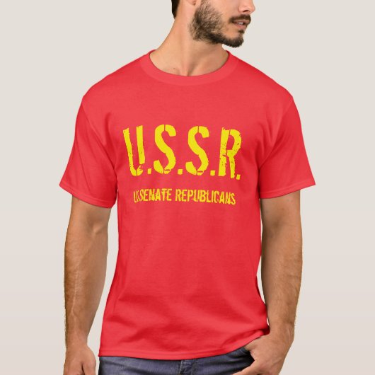 Antirepublikeinse senaat en Rusland T-shirt (Voorkant)