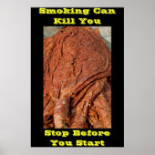 antiroken poster gele woorden (Voorkant)