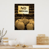 Antirokerpompoenen - Sepiatone Poster (Keuken)