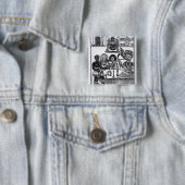 Antirookpamflet Vierkante Button 5,1 Cm (In situ)