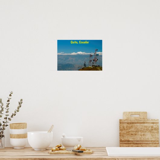 Antisana vulcano en masten, Quito, Ecuador Poster (Keuken)