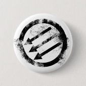 Antisascistisch ijzeren front ronde button 5,7 cm (Voorkant)