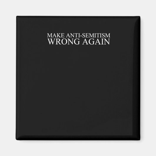 Antisemitisme weer fout magneet (Voorkant)