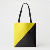 Antisemvlag Anarchocapitalisme geel en zwart Tote Bag (Voorkant)