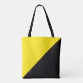 Antisemvlag Anarchocapitalisme geel en zwart Tote Bag (Achterkant)