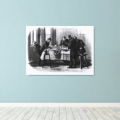 Antiseptische chirurgie, 1882 canvas afdruk (Insitu (Houten vloer))