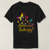 Antisociaal-antisociale boter t-shirt (Design voorkant)