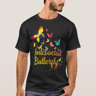 Antisociaal-antisociale boter t-shirt