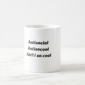 Antisociaal Antisocool Grappige Introvert Quote Un Koffiemok (Center)