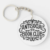 Antisociaal boek club introvert reader sleutelhanger (Voorkant)
