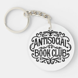 Antisociaal boek club introvert reader sleutelhanger