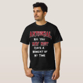 Antisociaal... Nee, je mag niet... T-shirt (Voorkant volledig)