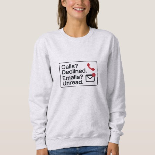 Antisociaal Shirt voor moderne burn-out (Voorkant)