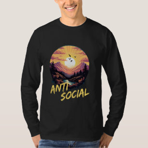 Antisociaal Wandelen Outdoor Voor Een Wandelaar T-shirt