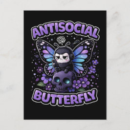 Antisocial Butterfly Briefkaart