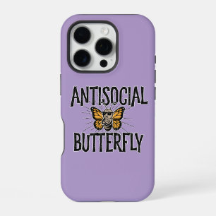 Antisocial Butterfly - grappige kluizenaar iPhone 16 Pro Hoesje