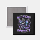 Antisocial Butterfly Magneet (Voorkant / Achterkant)
