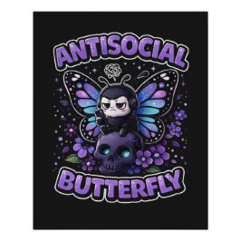 Antisocial Butterfly Perfect Poster