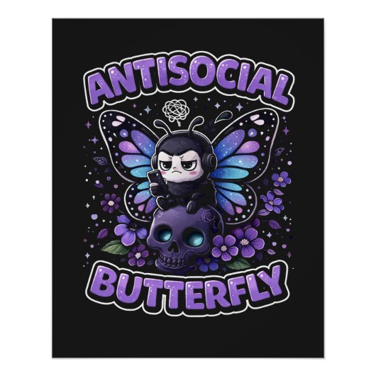 Antisocial Butterfly Perfect Poster (Voorkant)