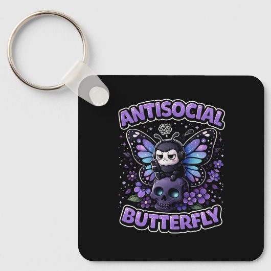 Antisocial Butterfly Sleutelhanger (Voorkant)