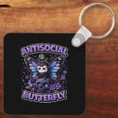 Antisocial Butterfly Sleutelhanger (Achterkant)