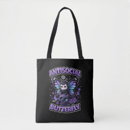 Antisocial Butterfly Tote Bag