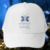 Antisocial Butterfly Trucker Hat – Dull Blue Trucker Pet