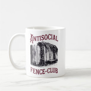 Antisocial Fence Club - Grappig Sarcastisch Ontwer Koffiemok
