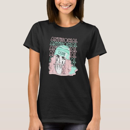 Antisocial Girl Easter 5s Matching T-shirt (Voorkant)