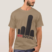 Antisocial girl t-shirt (Voorkant)