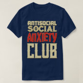 Antisociale angstclub t-shirt (Design voorkant)