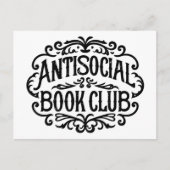 Antisociale boekenclub briefkaart (Voorkant)