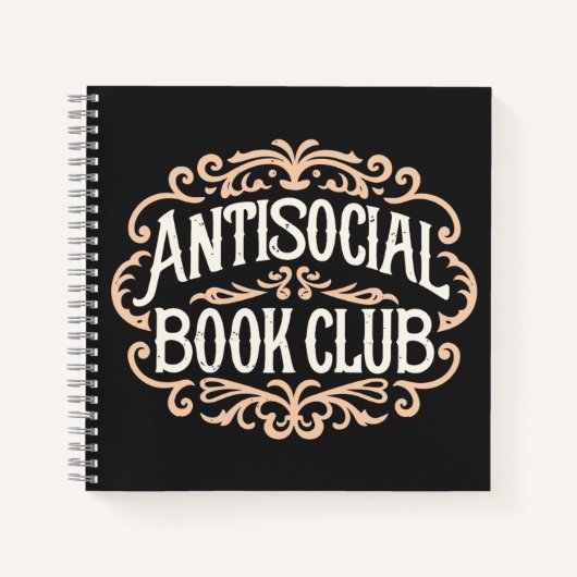 Antisociale boekenclub notitieboek (Voorkant)