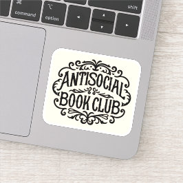 Antisociale boekenclub sticker