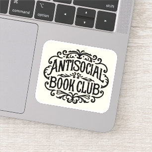 Antisociale boekenclub sticker